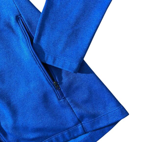 THE NORTH FACE® Canyon Flats Mens M Monster Blue Heather Zip-Up Fleece Jacket - Picture 6 of 9